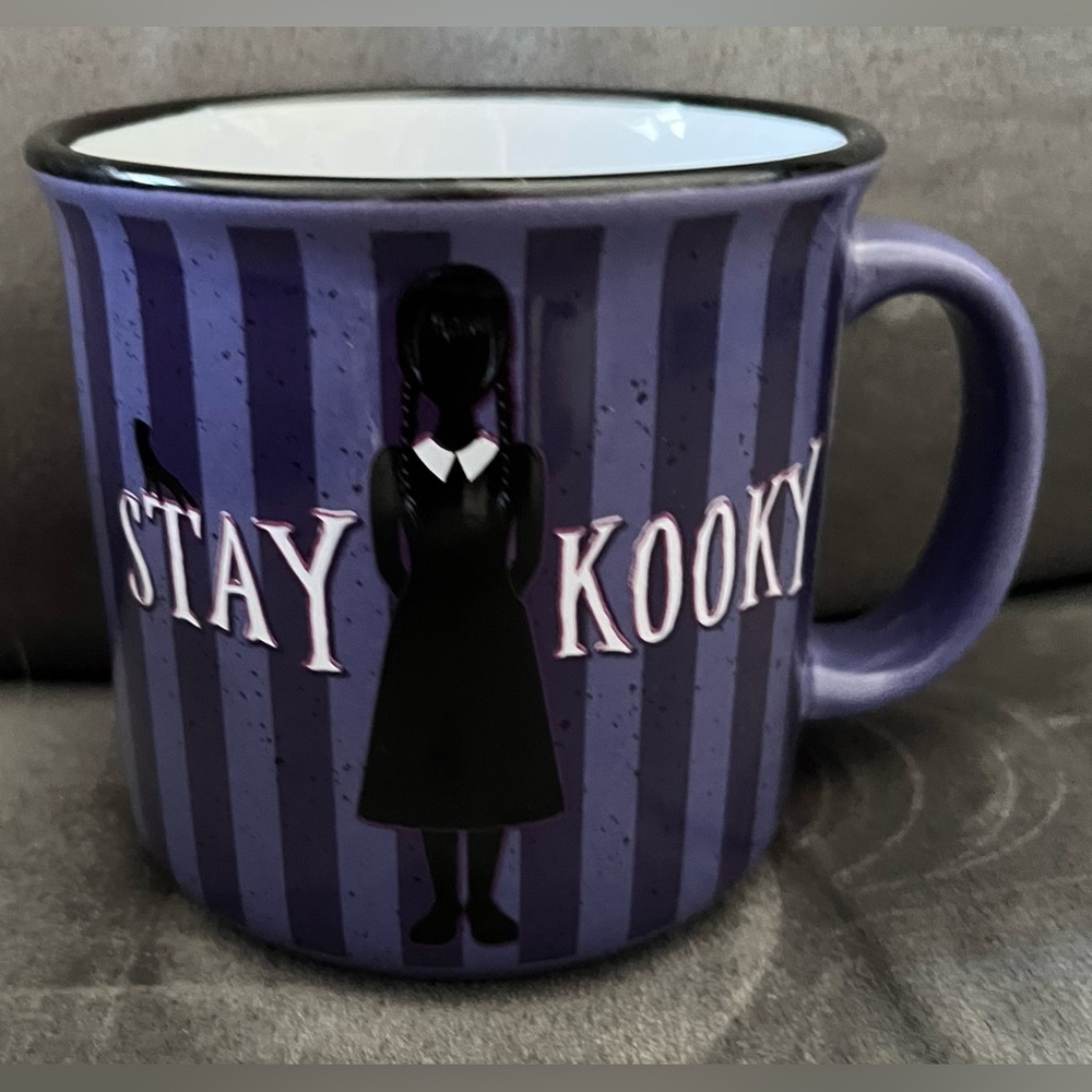 Wednesday Adam’s “Stay Kooky” Ceramic Mug, New